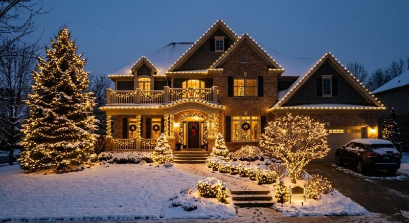 Christmas Lights Installation in Roswell, GA