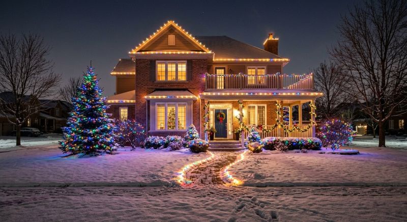 Xmas Lights Installation in Roswell, GA